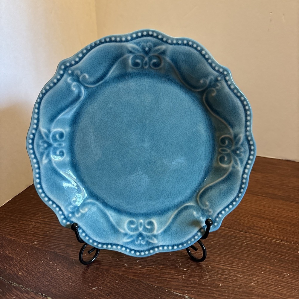The Pioneer Woman Stoneware Paige Denim Pattern Salad Plate 8" Replacement